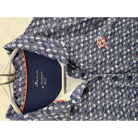 Peter Millar Womens XL Golf Polo Sleeveless Sport Collared Shirt - Picture 4 of 6